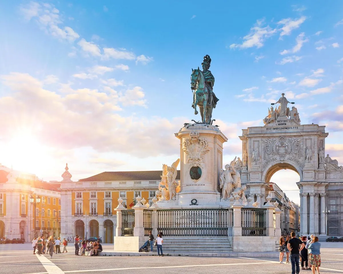 Praça do Comércio e Arco da Rua Augusta, em Lisboa