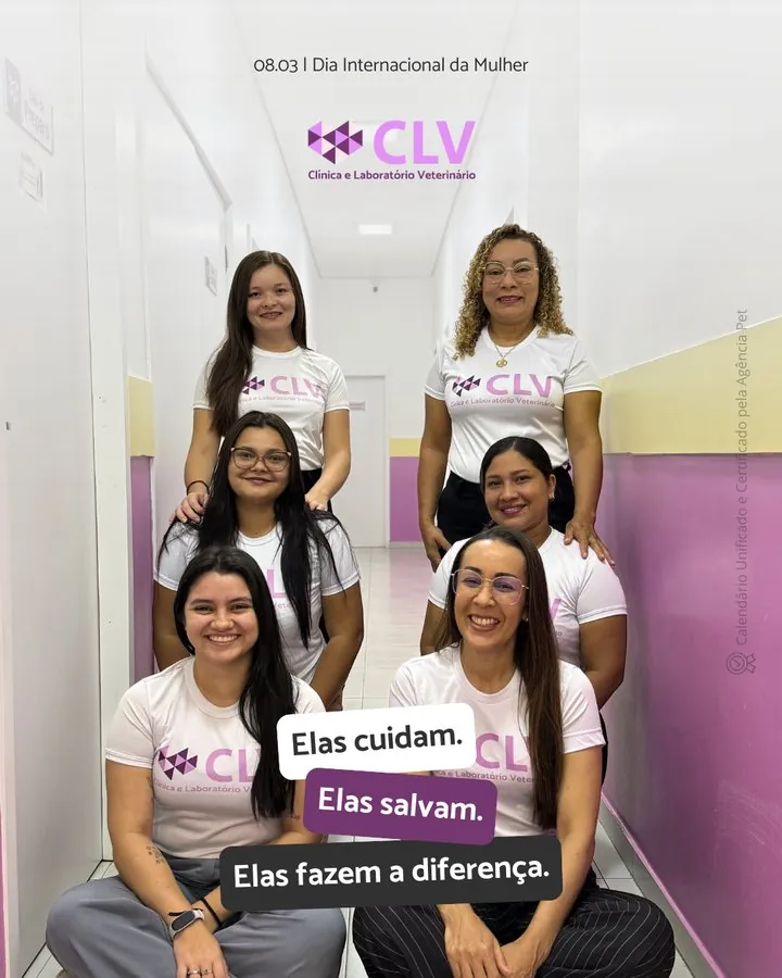 CLV — Post do Dia Internacional da Mulher com a equipe da clínica