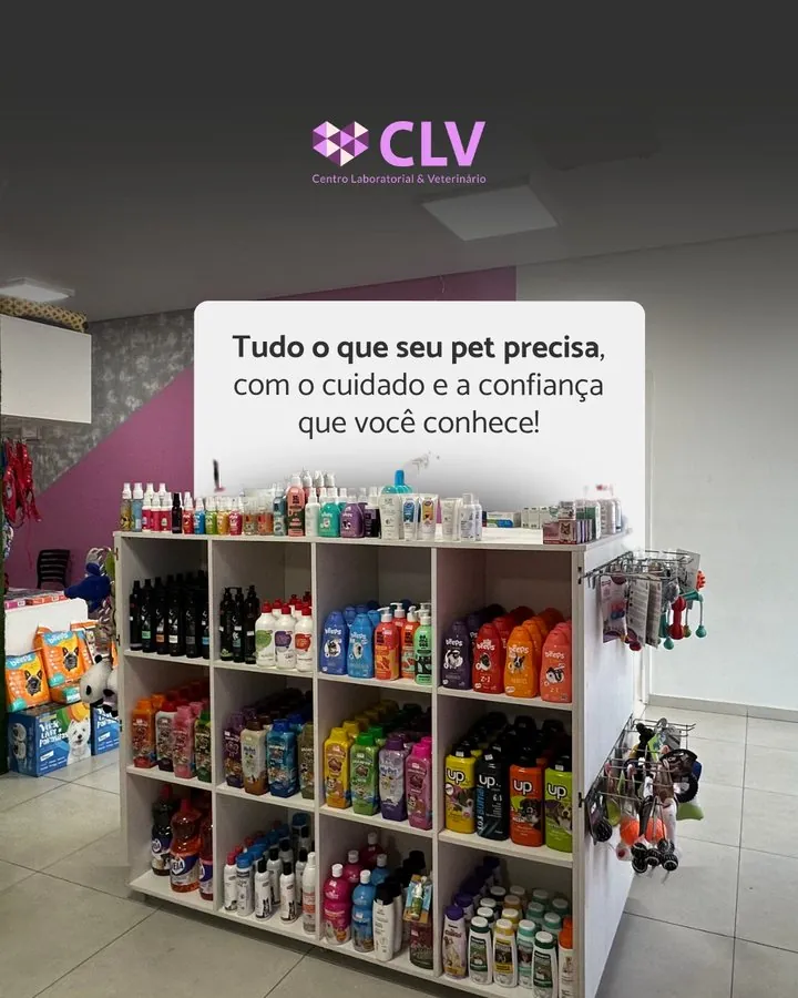 CLV — Post sobre a loja de produtos pet da clínica