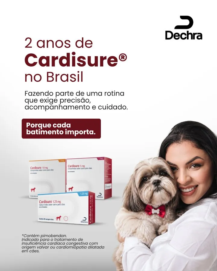 Dechra — Post comemorativo dos 2 anos de Cardisure no Brasil