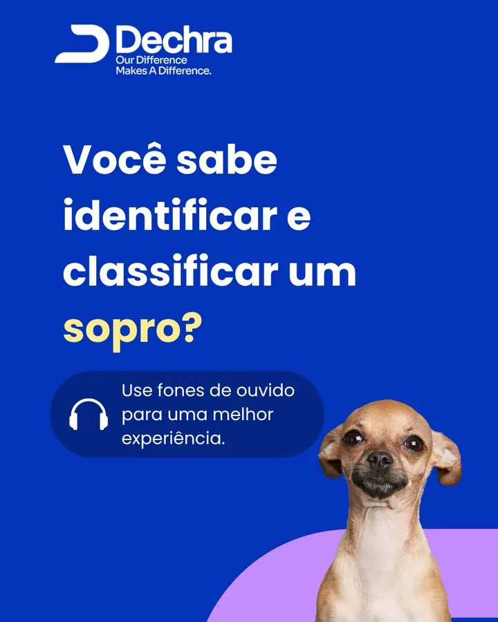 Dechra — Post: você sabe identificar e classificar um sopro cardíaco?